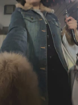 「アイテム（デニムジャケット）」を使った、Nanamiさん（レディース・145cm・10代）の秋コーディネート