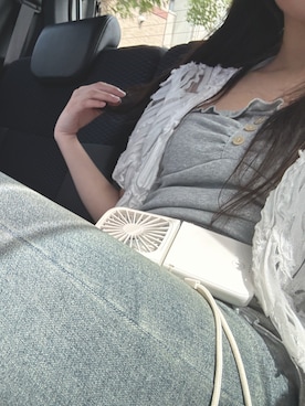 「アイテム（デニムパンツ）」を使った、Nanamiさん（レディース・145cm・10代）の夏コーディネート