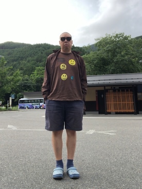 「アイテム（トップス）」を使った、たろさん（メンズ・180cm）の夏コーディネート