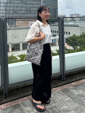 「アイテム（スカート）」を使った、nabeさん（骨格ナチュラル・レディース・153cm）の夏コーディネート