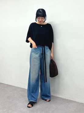 パンツ（ブルー系）を使った「オフィスカジュアル」のレディース人気