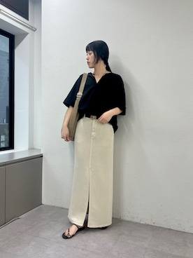 「通勤」｜MIZUさん（レディース・168cm）の春コーディネート