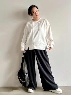 「Bou Jeloud（ブージュルード）のアイテム」を使った、minaさん（レディース・146cm）の春コーディネート