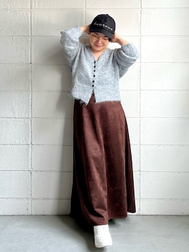 「アイテム（スカート）」を使った、minaさん（レディース・146cm・30代）の秋コーディネート