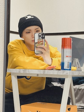 「アイテム（スウェットパンツ）」を使った、⠀さん（メンズ・163cm）の秋コーディネート