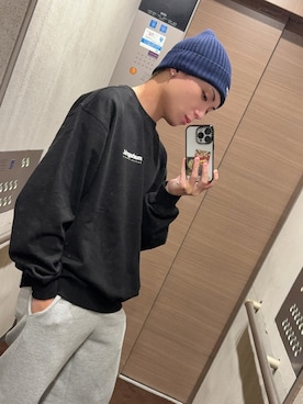 「Supreme （シュプリーム）のアイテム」を使った、⠀さん（メンズ・163cm）の秋コーディネート