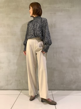 「ヌバック」｜HIMIKO　横浜高島屋店さん（レディース・163cm）の秋コーディネート