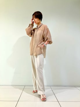 「HIMIKO（ヒミコ）のアイテム」を使った、HIMIKO　横浜高島屋店さん（レディース・159cm）の夏コーディネート