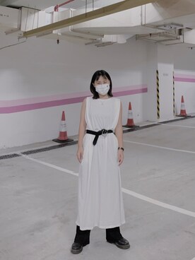 「通勤穿搭」｜「アイテム（ブーツ）」を使った、szehangzzさん（レディース・158cm）の秋コーディネート