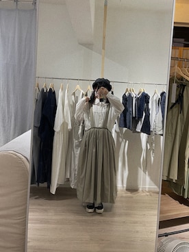 「BEAMS」｜「アイテム（スリッポン）」を使った、0722.amさん（レディース・160cm）の冬コーディネート