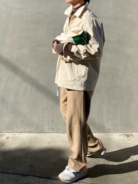 「CREDONA（クレドナ）のアイテム（その他アウター）」を使った、FUMITO HOSOYAさん（メンズ・163cm）の冬コーディネート
