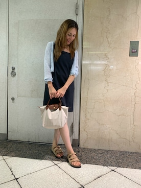 「COCO DEAL（ココディール）のアイテム（ワンピース/ドレス）」を使った、shannaasさん（レディース・158cm）の夏コーディネート