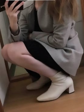 「DHOLIC（ディーホリック）のアイテム（踝靴、ホワイト系）」を使った、Sharii_closetさん（レディース・158cm）の秋コーディネート