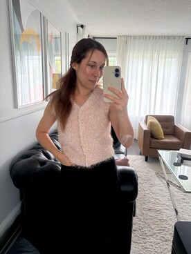 「CELFORD（セルフォード）のアイテム（上衣、ピンク系）」を使った、Sharii_closetさん（レディース・158cm）の秋コーディネート