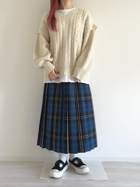 「Honeys（ハニーズ）のアイテム」を使った、wan5wanさん（レディース・156cm）の秋コーディネート