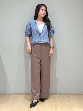 「INDIVI（インディヴィ）のアイテム」を使った、yuriaさん（レディース・158cm）の春コーディネート