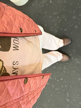 「アイテム（その他、ピンク系）」を使った、りぽんさん（レディース・156cm）の夏コーディネート