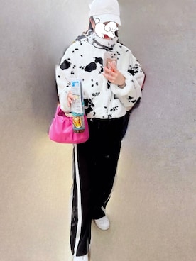 「one after another NICE CLAUP（ワンアフターアナザーナイスクラップ）のアイテム（ブルゾン）」を使った、patopato7さん（レディース・158cm）の冬コーディネート