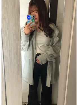 「秋コーデ」｜「GRL（グレイル）のアイテム（キャミソール）」を使った、おしみ。さん（レディース・148cm）の秋コーディネート