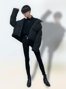 「G.O.C（ジーオーシー）のアイテム（ダウンジャケット/コート）」を使った、しゅんくんさん（メンズ・176cm）の冬コーディネート