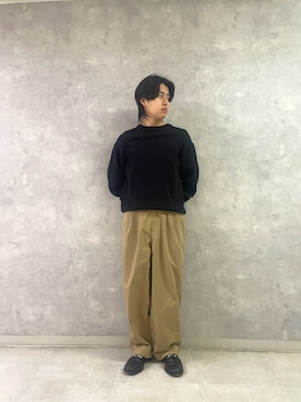 「FORK&SPOON（フォークアンドスプーン）のアイテム」を使った、柳田倫太郎さん（メンズ・174cm）の春コーディネート