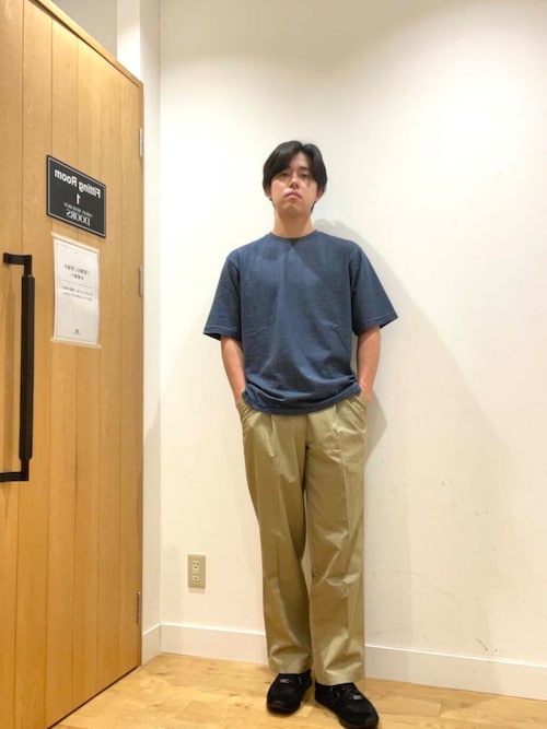 コットンリネンマーセライズライトチノトラウザー