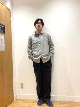 「秋のシャツ着こなし術」｜柳田倫太郎さん（メンズ・174cm）の秋コーディネート