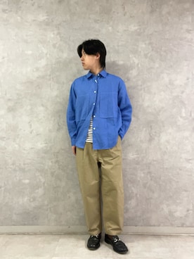 柳田倫太郎さん（メンズ・174cm）の春コーディネート