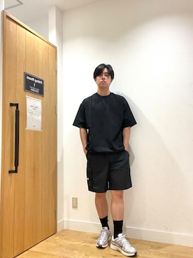 「NIKE（ナイキ）のアイテム」を使った、柳田倫太郎さん（メンズ・174cm）の夏コーディネート