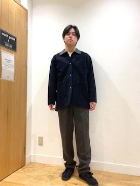 「doors」｜「アイテム（その他アウター）」を使った、柳田倫太郎さん（メンズ・174cm）の秋コーディネート