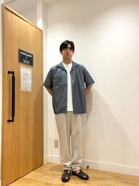 柳田倫太郎さん（メンズ・174cm）の夏コーディネート