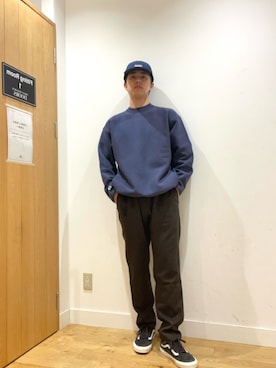 「VANS（バンズ）のExclusive VANS　Old Skool（スニーカー）」を使った、柳田倫太郎さん（メンズ・174cm）の秋コーディネート