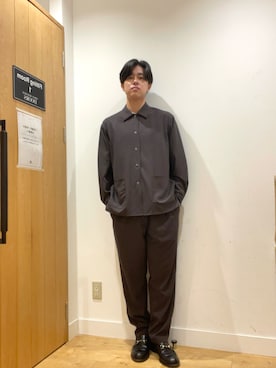 柳田倫太郎さん（メンズ・174cm）の秋コーディネート