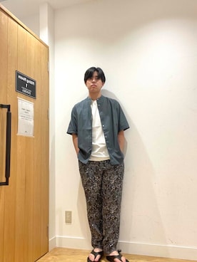 「URTECH」｜柳田倫太郎さん（メンズ・174cm）の夏コーディネート