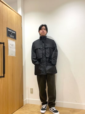 柳田倫太郎さん（メンズ・174cm）の冬コーディネート