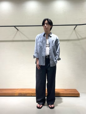 柳田倫太郎さん(メンズ・174cm)の夏コーディネート