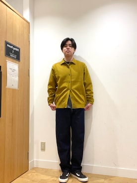 「VANS（バンズ）のExclusive VANS　Old Skool（スニーカー）」を使った、柳田倫太郎さん（メンズ・174cm）の秋コーディネート