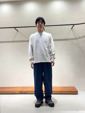「STANDARD SUPPLY（スタンダードサプライ）のアイテム」を使った、柳田倫太郎さん（メンズ・174cm）の秋コーディネート