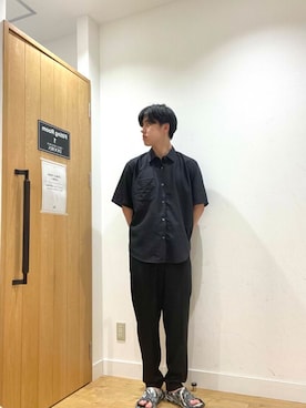 「MERRELL（メレル）のアイテム」を使った、柳田倫太郎さん（メンズ・174cm）の夏コーディネート