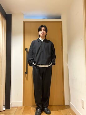 柳田倫太郎さん（メンズ・174cm）の冬コーディネート