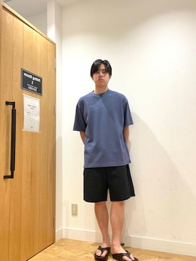 「ラコステ」｜柳田倫太郎さん（メンズ・174cm）の夏コーディネート