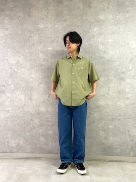 「URBAN RESEARCH DOORS（アーバンリサーチドアーズ）のConverse　ONE STAR SUEDE V-3（スニーカー、ブラック系）」を使った、柳田倫太郎さん（メンズ・174cm）の春コーディネート
