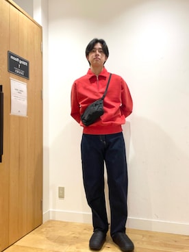 「FORK&SPOON」｜「アイテム（シューズ）」を使った、柳田倫太郎さん（メンズ・174cm）の秋コーディネート