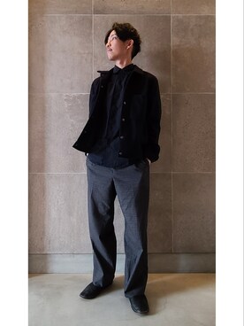 「アーバンリサーチ」｜「アイテム（スリッポン）」を使った、🇮🇹Daichan🇮🇹さん（メンズ・170cm）の冬コーディネート