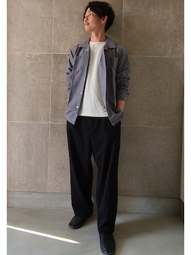 「アイテム（スリッポン）」を使った、🇮🇹Daichan🇮🇹さん（メンズ・170cm）の春コーディネート