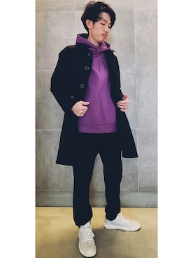 「URBAN RESEARCH（アーバンリサーチ）のアイテム（トレンチコート）」を使った、🇮🇹Daichan🇮🇹さん（メンズ・170cm）の冬コーディネート