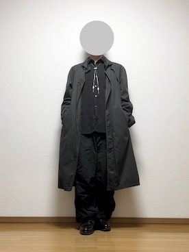 「アイテム（ステンカラーコート）」を使った、Lok1さん（メンズ・168cm）の秋コーディネート
