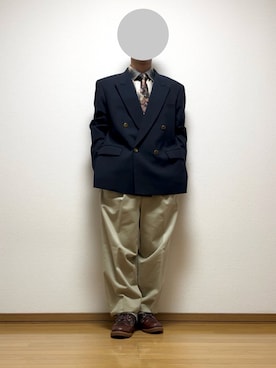 「アイテム（テーラードジャケット）」を使った、Lok1さん（メンズ・168cm・20代）の秋コーディネート