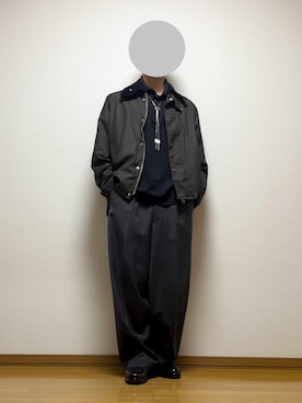 「アイテム（スラックス）」を使った、Lok1さん（メンズ・168cm・20代）の秋コーディネート