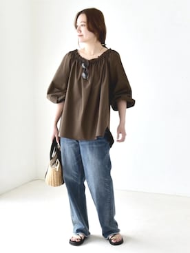 関田さん(レディース・160cm)の春コーディネート